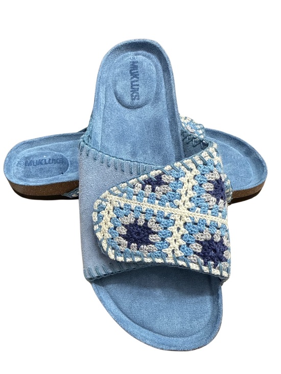 Muk Luks Shoes - MUK LUKS GIGI CROCHET SANDALS NWOT